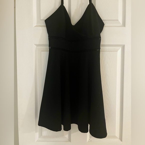 Francesca’s Sparkly Black Dress - Picture 1 of 4